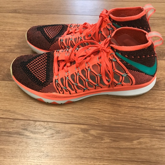 Nike Train Ultrafast Flyknit Mango Training Running Shoe size 11.5 - Picture 4 of 11
